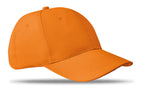BASIE APOLLO – 6 Panel baseball cap 160 gr/m – Orange