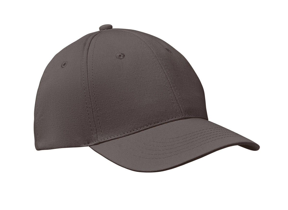 BASIE APOLLO – 6 Panel baseball cap 160 gr/m – Stone Grey