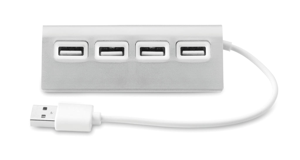 ALUHUB – 4 port USB hub – item picture side