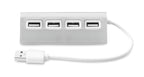 ALUHUB – 4 port USB hub – item picture side
