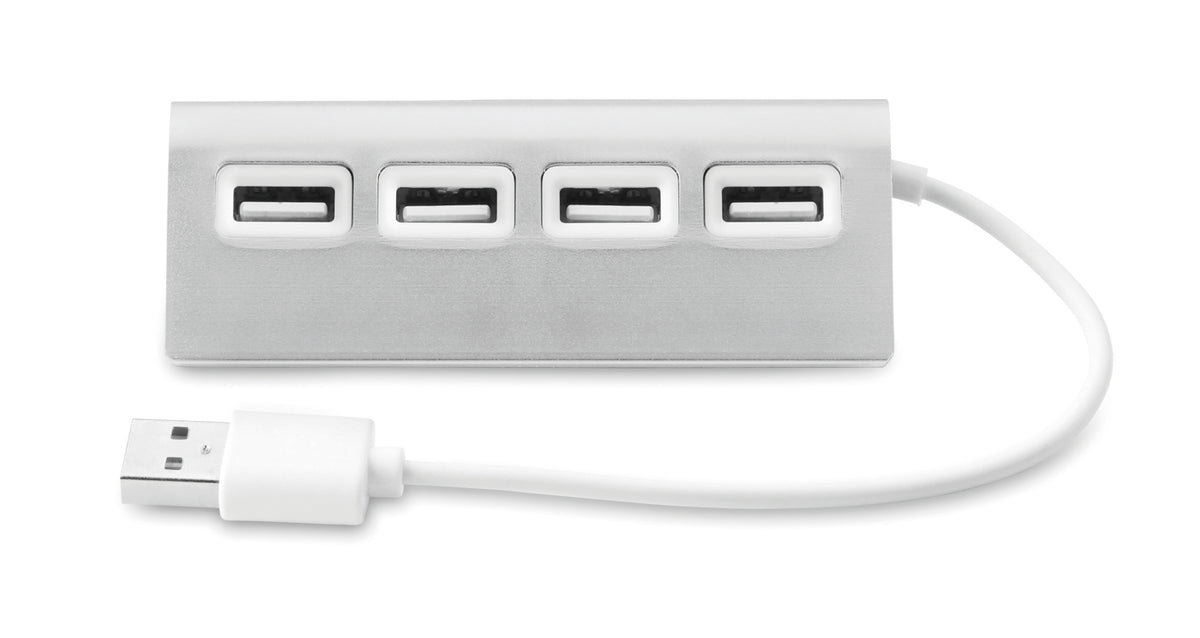 ALUHUB – 4 port USB hub – item picture side