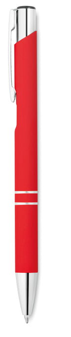 AOSTA – Ball pen in rubberised finish – Red