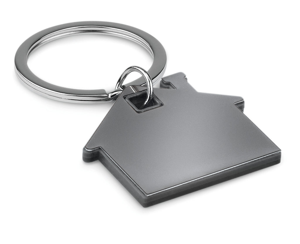 IMBA – House shape plastic key ring – Black