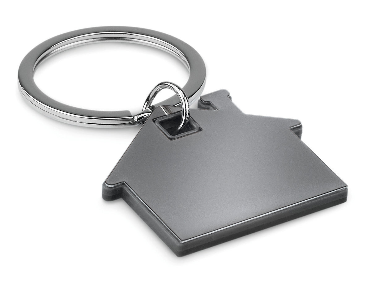 IMBA – House shape plastic key ring – Black