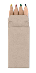 PETIT ABIGAIL – 4 mini coloured pencils – Beige