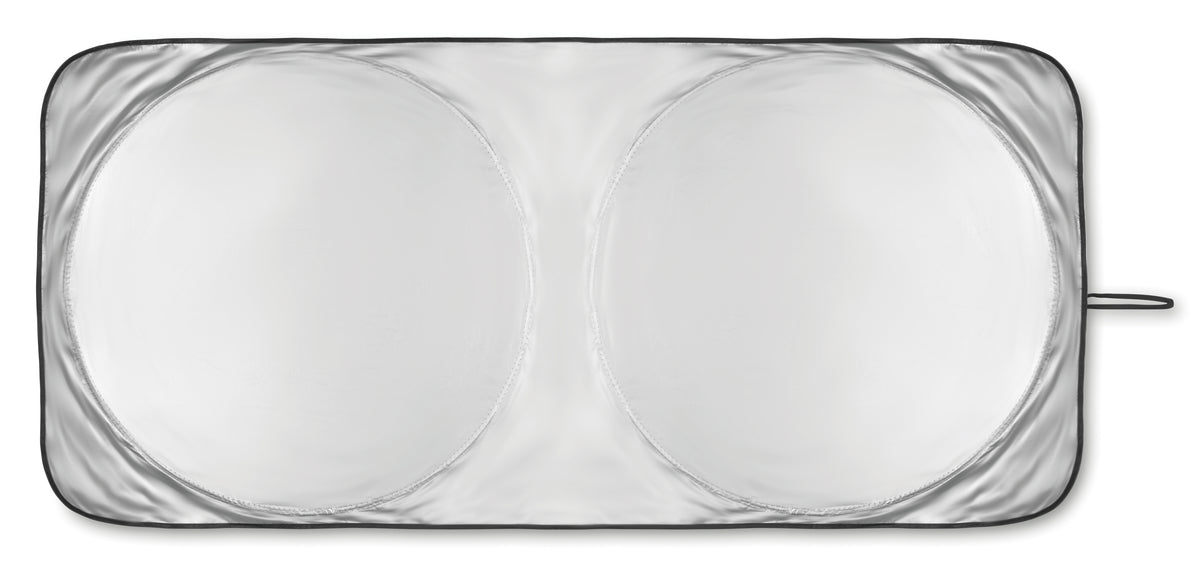 OMBRA POUCH – Foldable sun car visor – Matt Silver