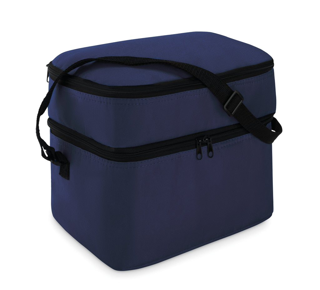 CASEY – Cooler bag with 2 compartments – Blue