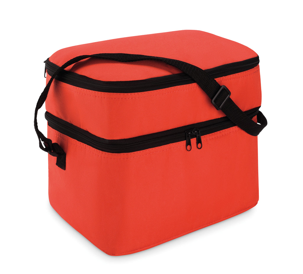 CASEY – Cooler bag with 2 compartments – Red