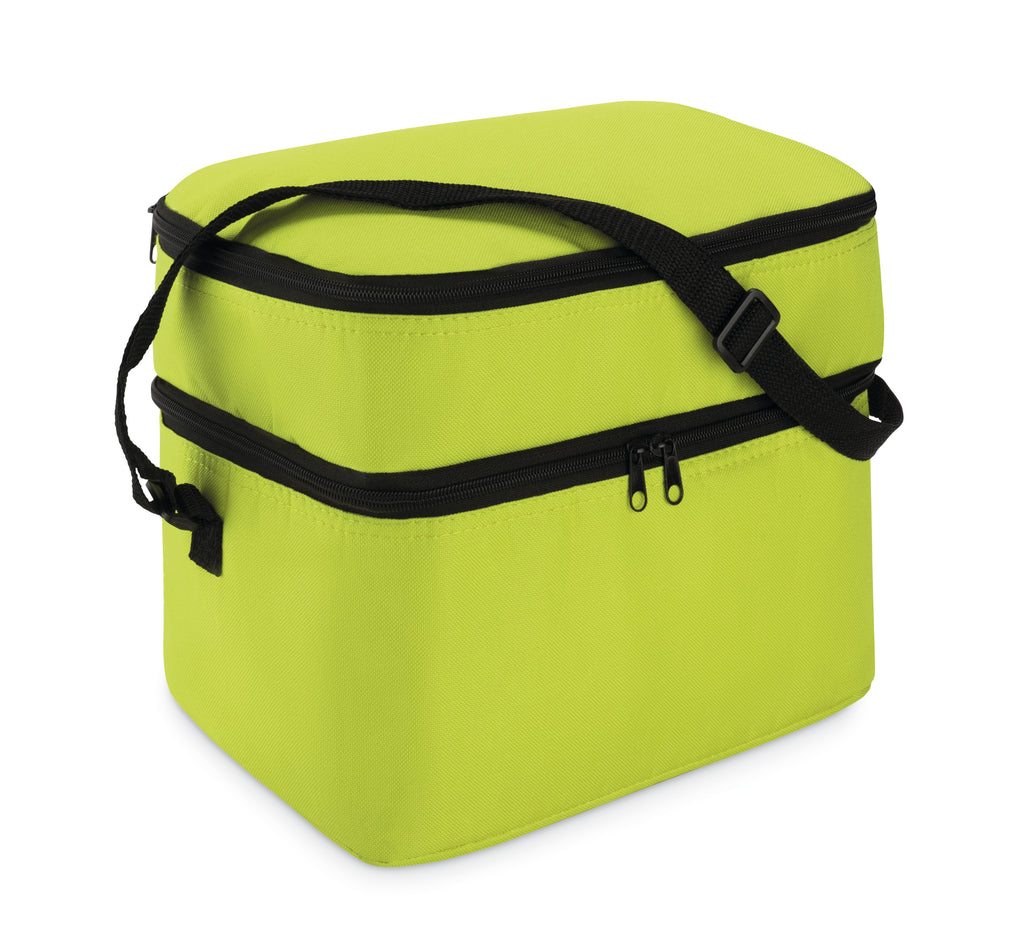 CASEY – Cooler bag with 2 compartments – Lime