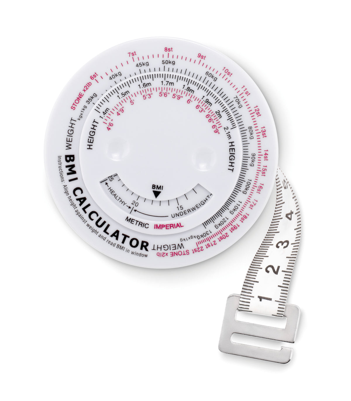 MEASURE IT – BMI measuring tape – White