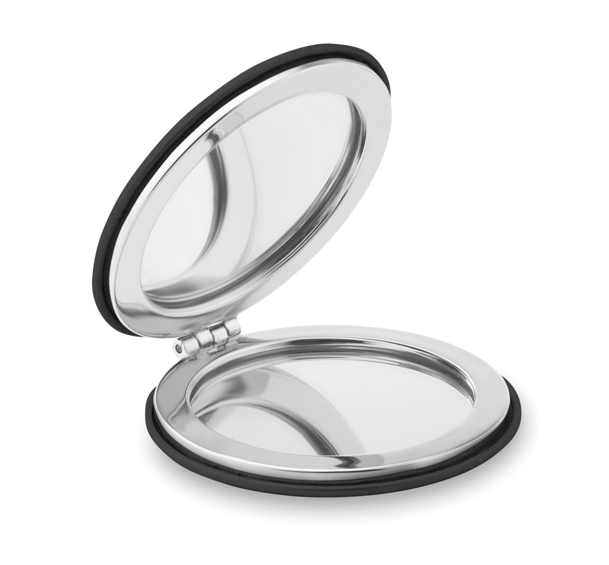 GLOW ROUND – Round PU mirror – Black