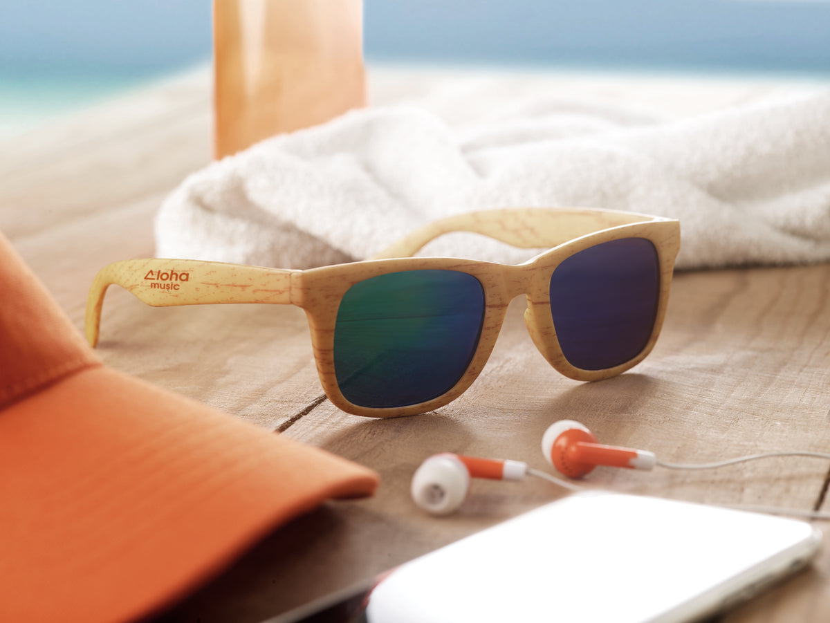 WOODIE – Wooden look sunglasses – item picture printed
