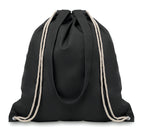 MOIRA – 220gr/m² canvas 2 function bag – Black