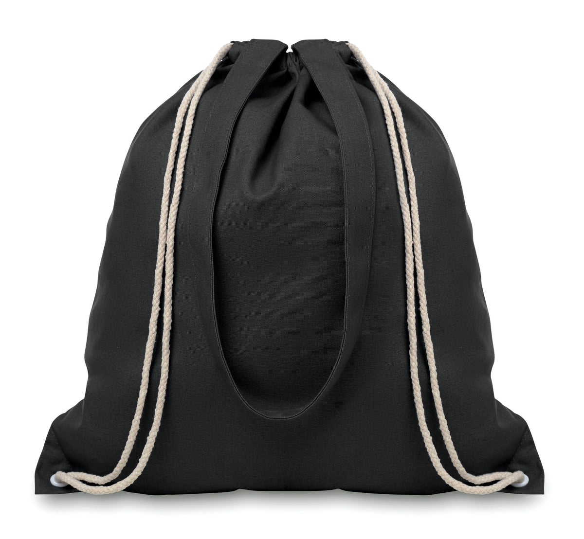 MOIRA – 220gr/m² canvas 2 function bag – Black
