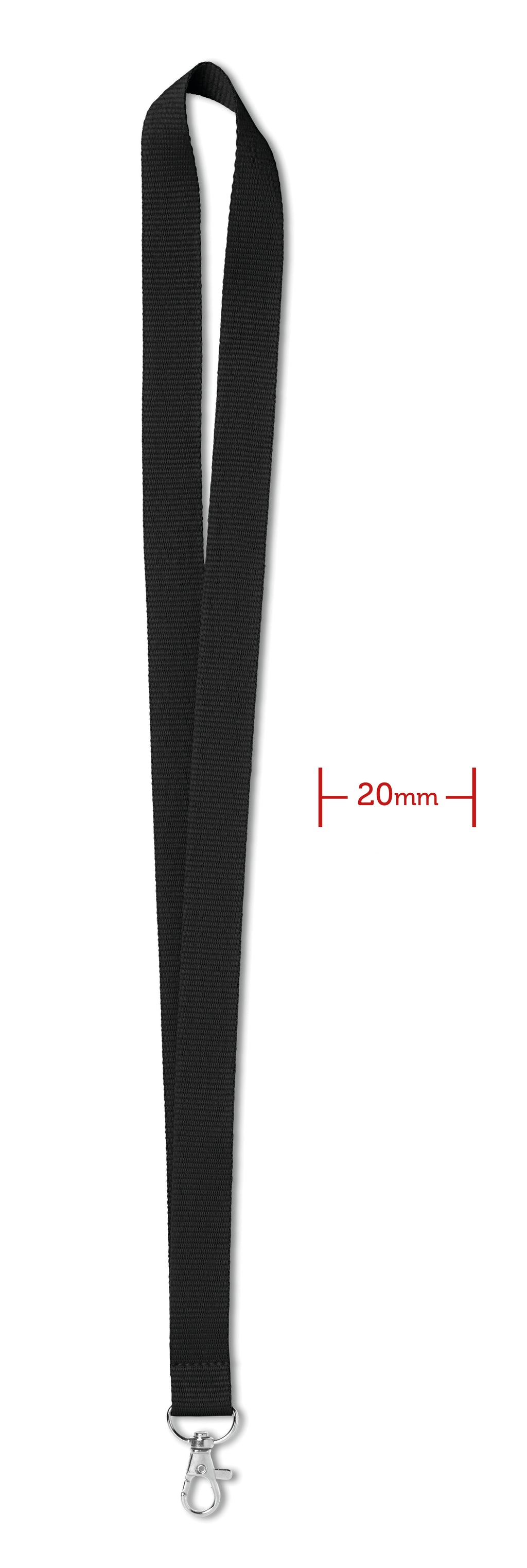 SIMPLE LANY – Lanyard 20 mm – Black