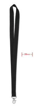 SIMPLE LANY – Lanyard 20 mm – Black