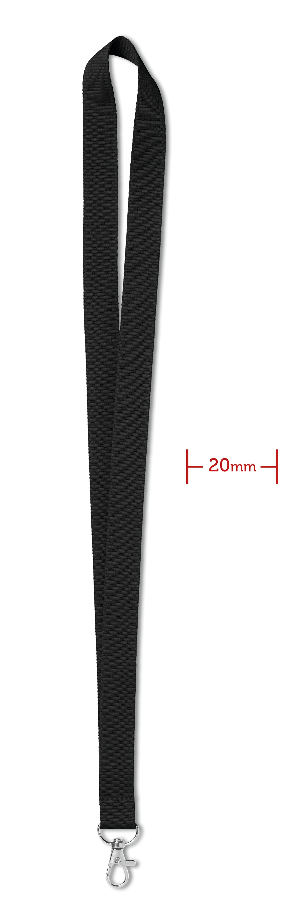 SIMPLE LANY – Lanyard 20 mm – Black