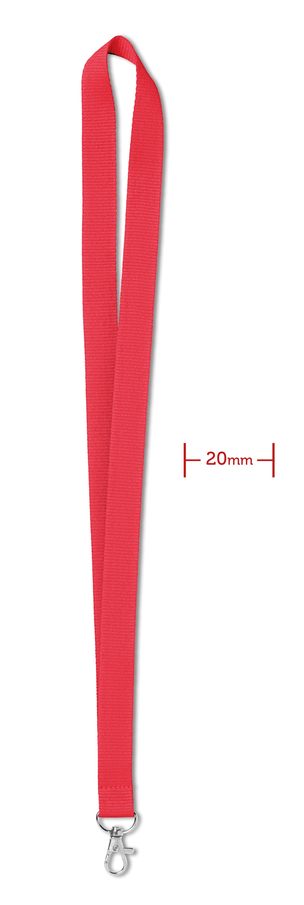 SIMPLE LANY – Lanyard 20 mm – Red
