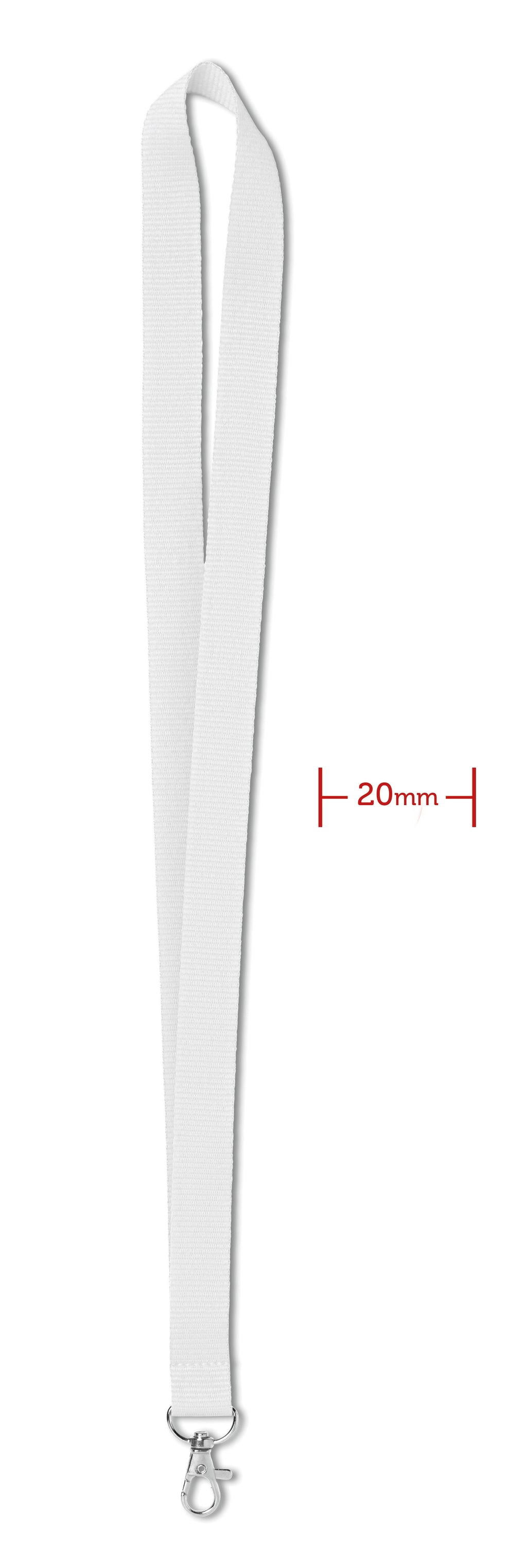 SIMPLE LANY – Lanyard 20 mm – White