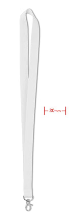 SIMPLE LANY – Lanyard 20 mm – White