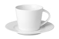 PARIS – Cappuccino cup and saucer – White