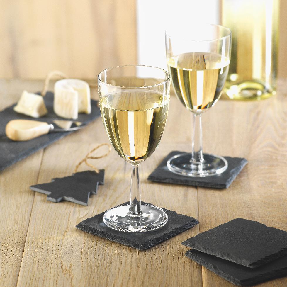 SLATE4 – Slate coasters with EVA bottom – item ambiant picture