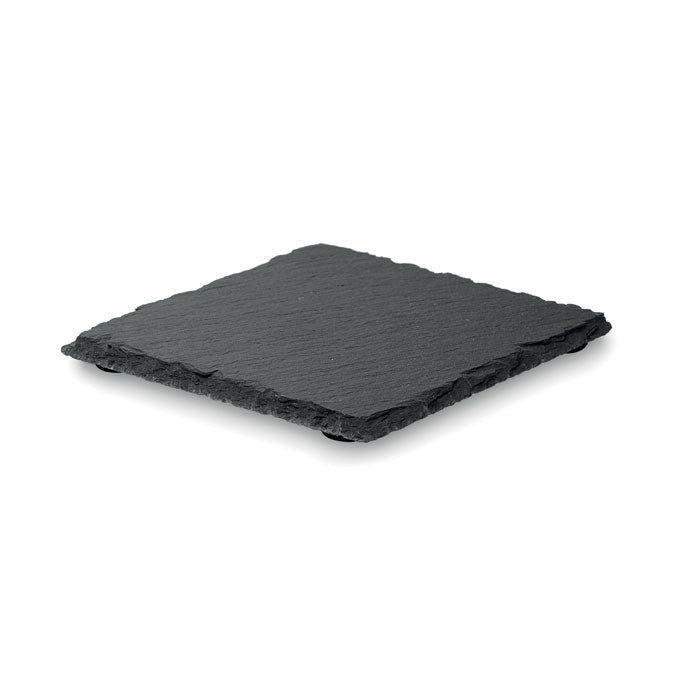 SLATE4 – Slate coasters with EVA bottom – item picture side