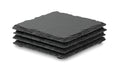 SLATE4 – Slate coasters with EVA bottom – Black
