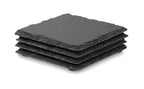 SLATE4 – Slate coasters with EVA bottom – Black