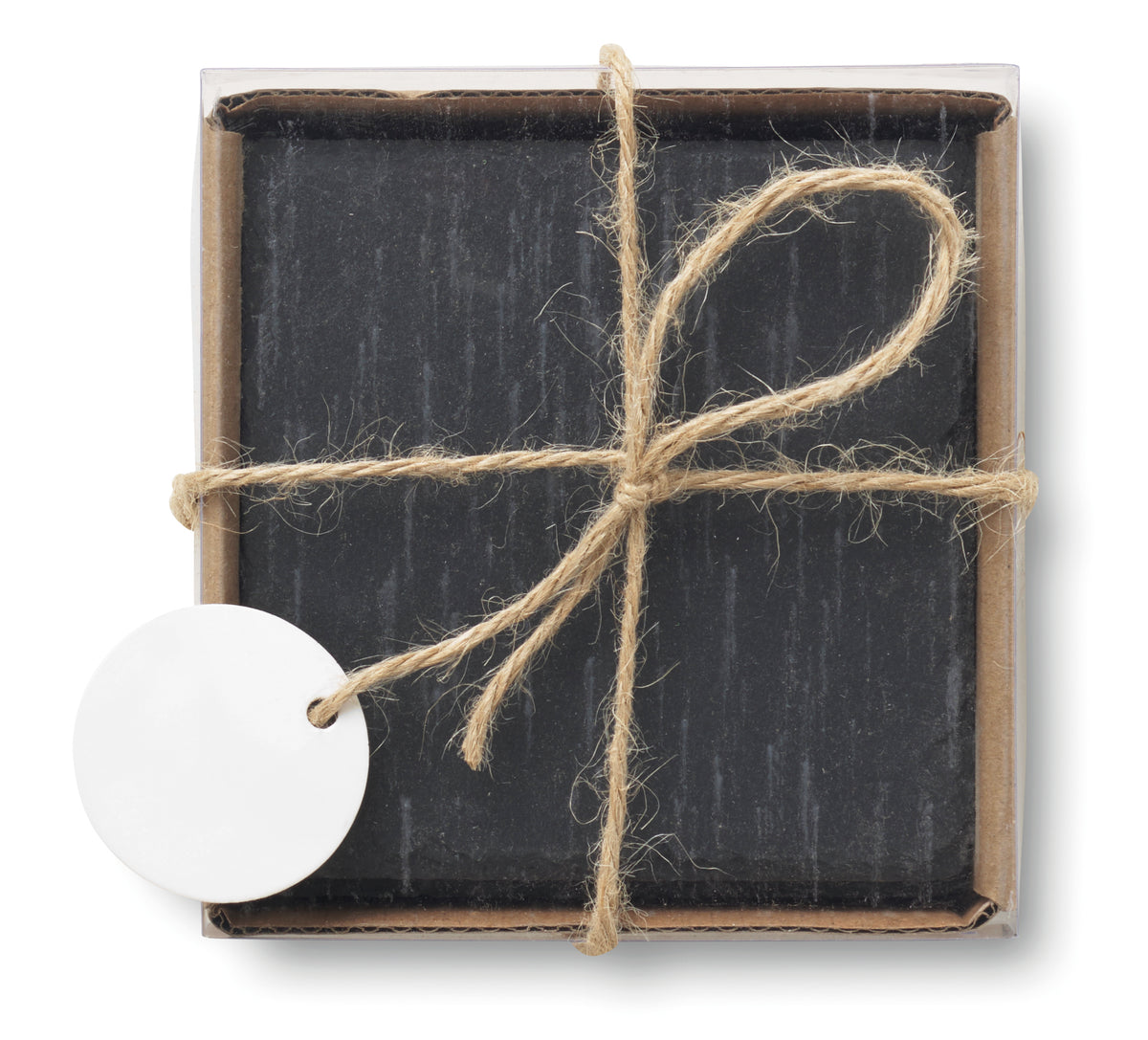 SLATE4 – Slate coasters with EVA bottom – item picture open