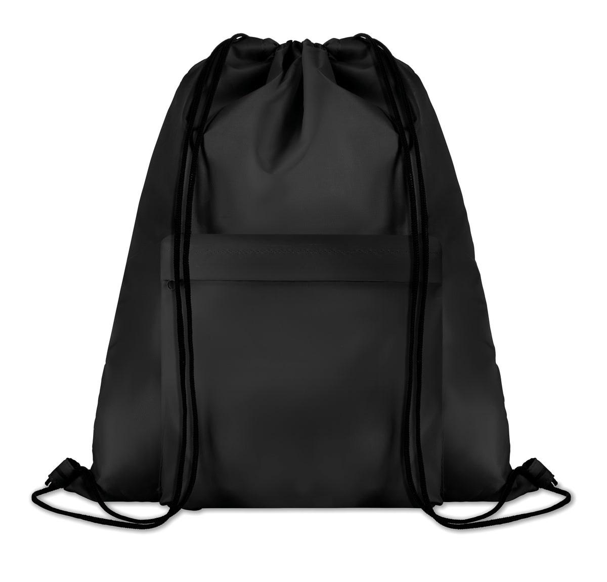 POCKET SHOOP – 210D Polyester drawstring bag – Black