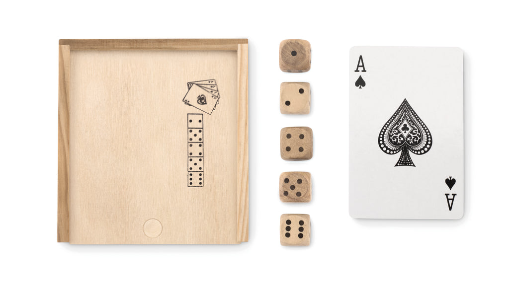 LAS VEGAS – Cards and dices in box – item picture top