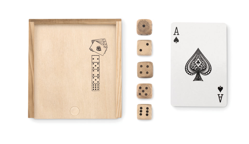 LAS VEGAS – Cards and dices in box – item picture back