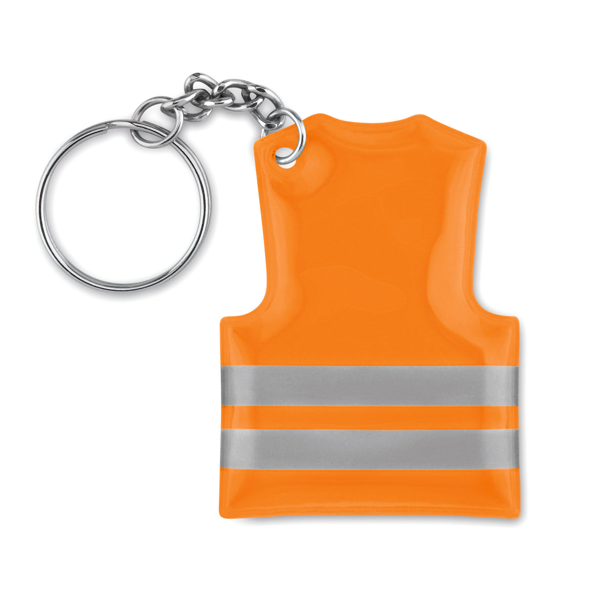 VISIBLE RING – Key ring with reflecting vest – Neon Orange