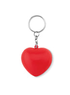 LOVY RING – Key ring with PU heart – Red
