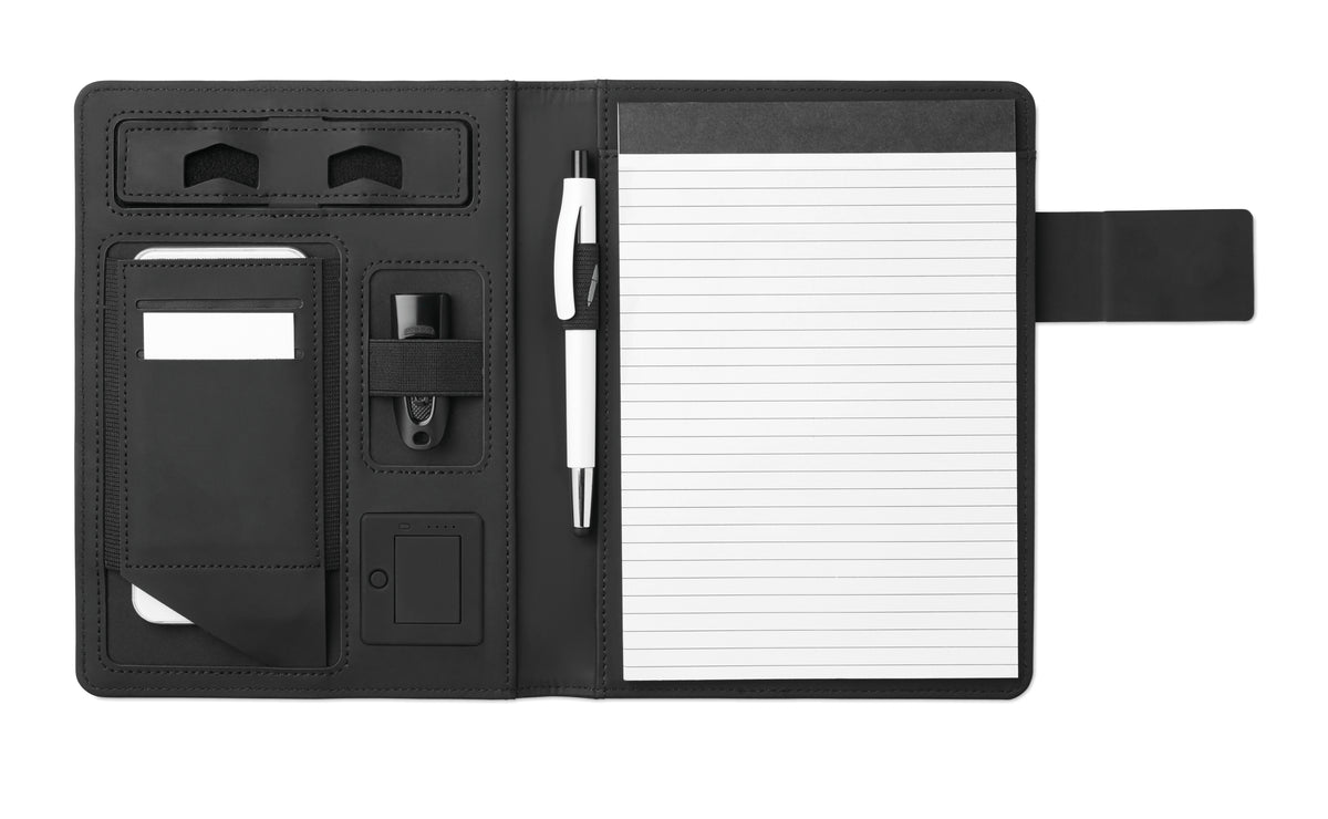 POWERNOTY – A5 folder with power bank – item picture top