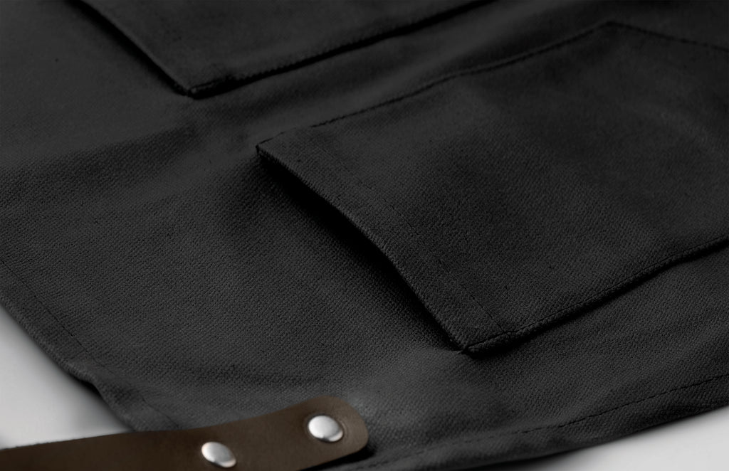 CHEF – Apron in leather – item picture side
