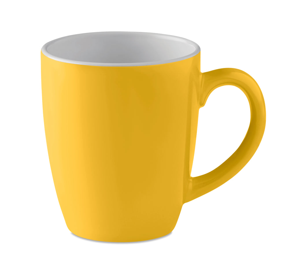 COLOUR TRENT – Ceramic coloured mug 290 ml – Yellow