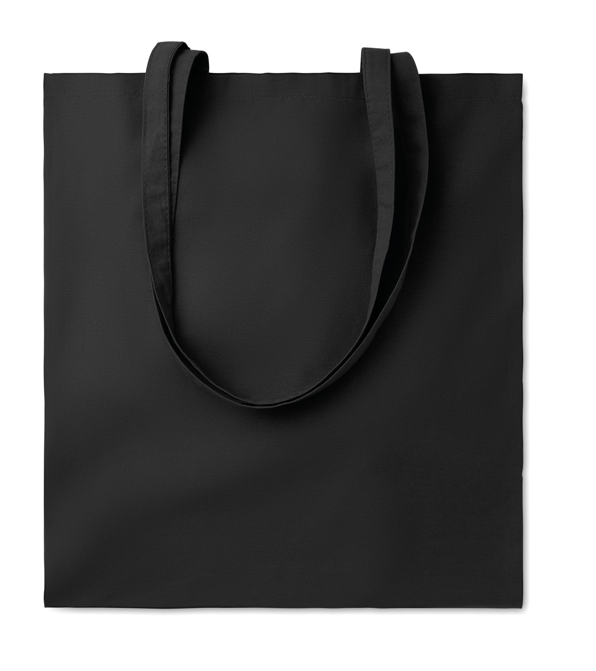 COTTONEL COLOUR + – 140gr/m² cotton shopping bag – Black