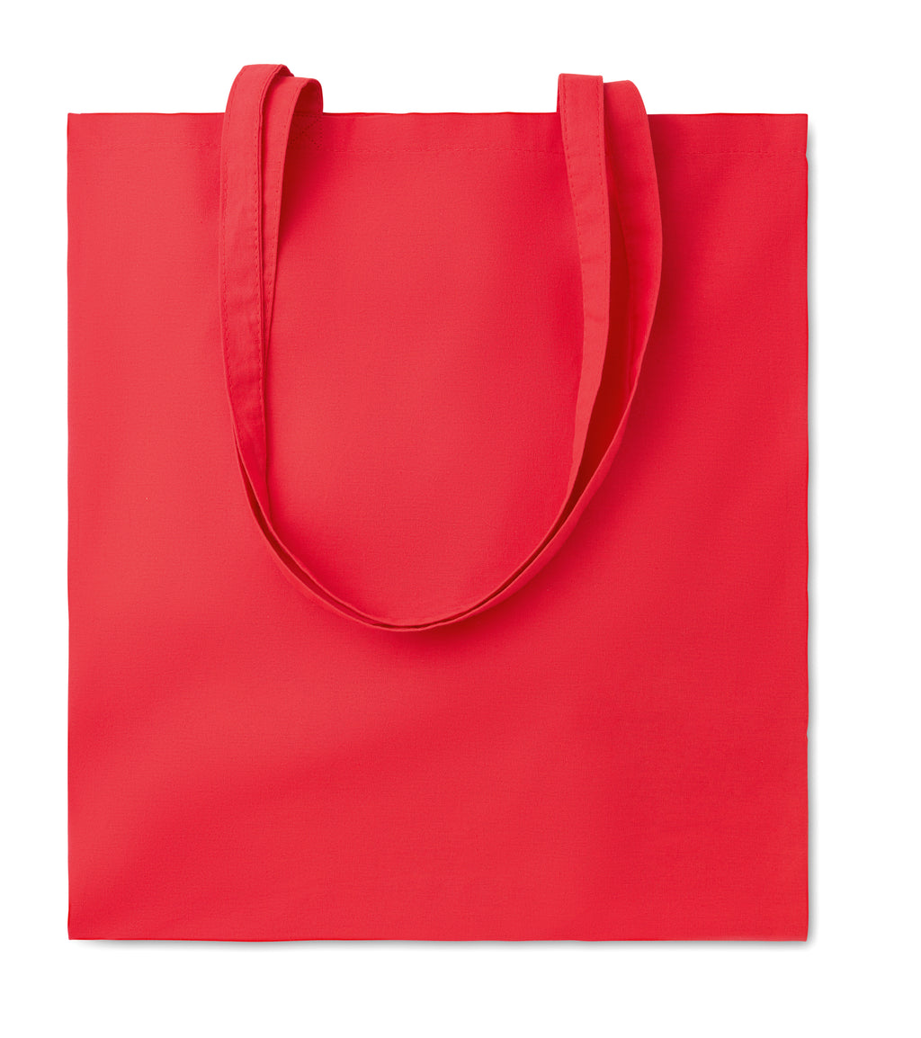 COTTONEL COLOUR + – 140gr/m² cotton shopping bag – Red