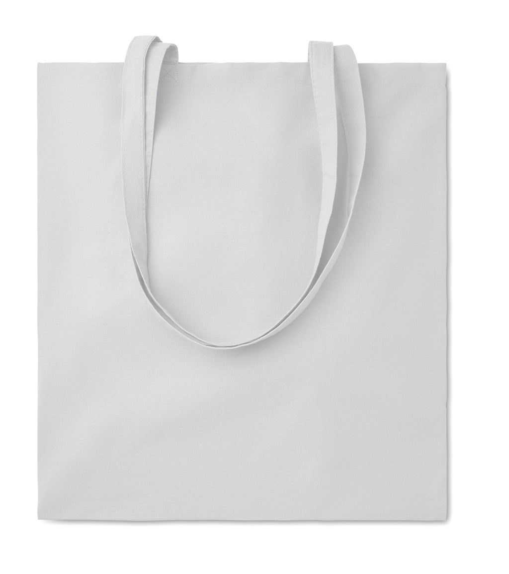 COTTONEL COLOUR + – 140gr/m² cotton shopping bag – White