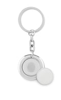 FLAT RING – Key ring with token – Shiny Silver