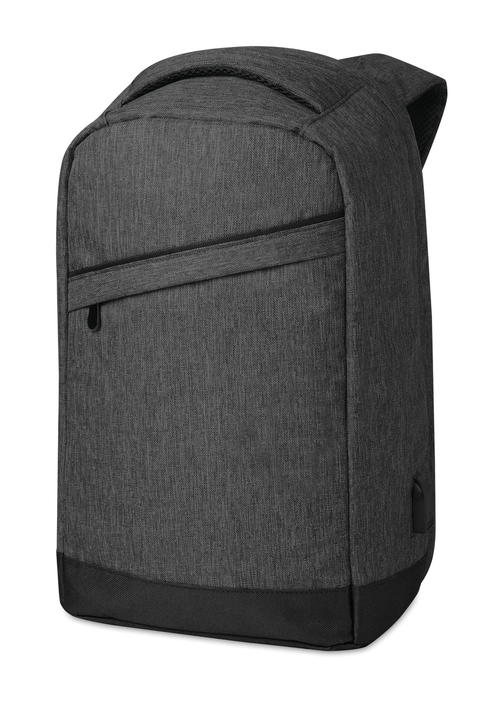 BERLIN – 2 tone backpack incl USB plug – item picture open