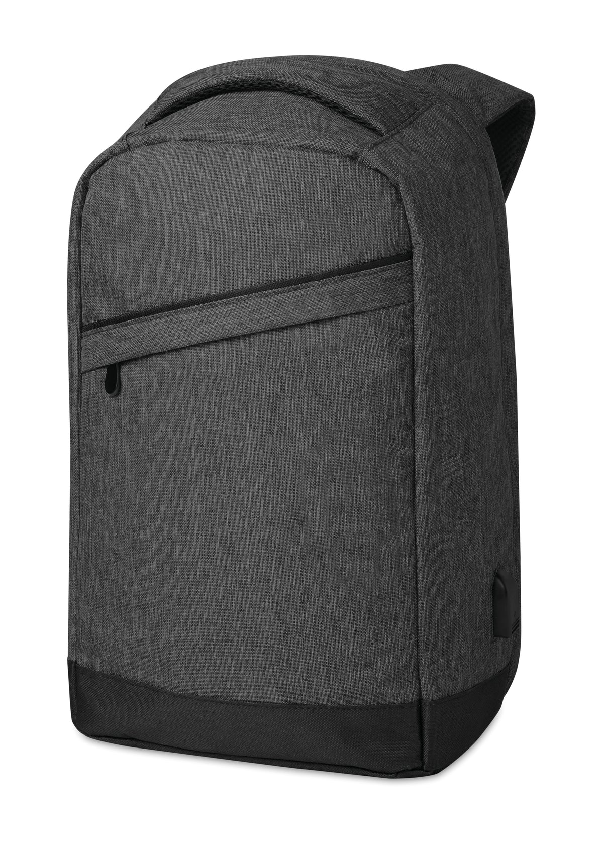 BERLIN – 2 tone backpack incl USB plug – item picture open