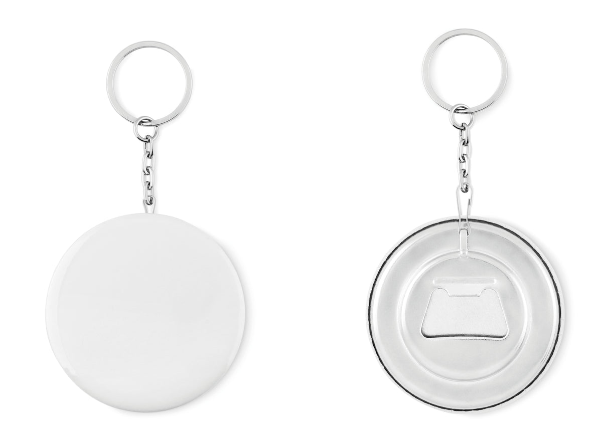 PIN FLASK – Key ring with bottle opener – Matt Silver