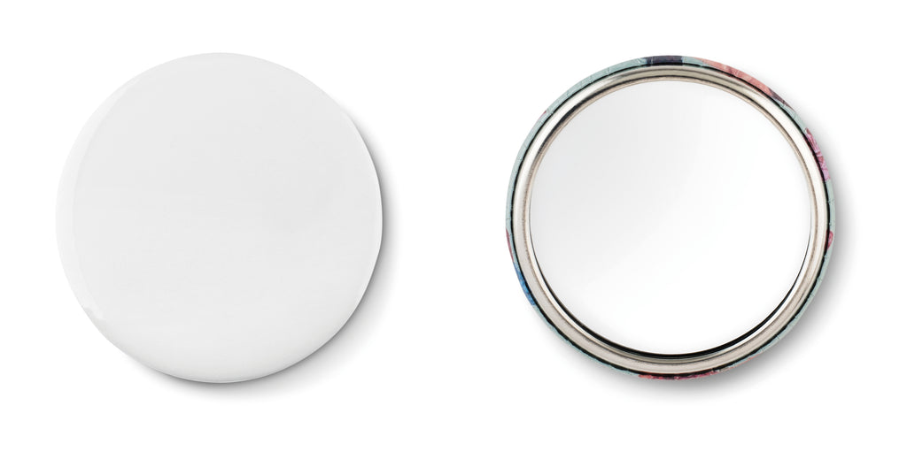 MIRROR – Mirror button metal – Matt Silver