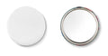 MIRROR – Mirror button metal – Matt Silver