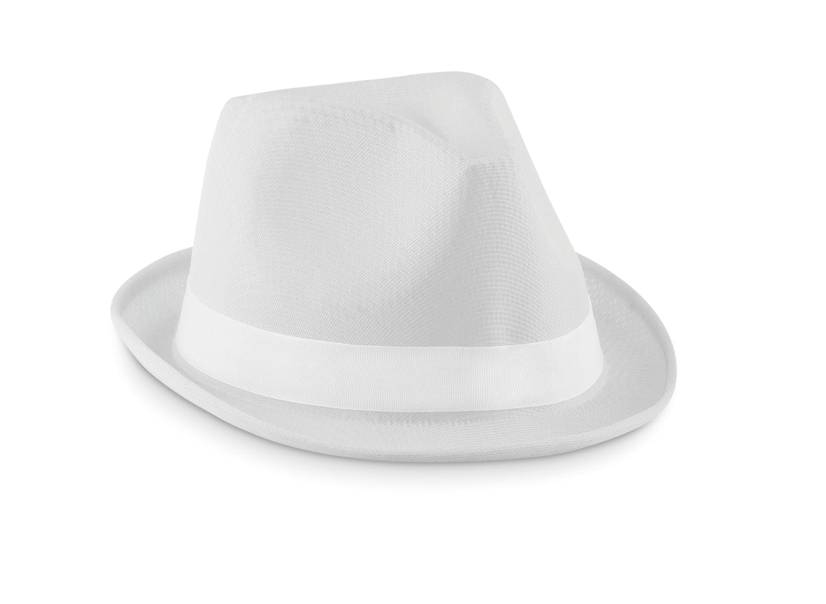WOOGIE – Coloured polyester hat – White