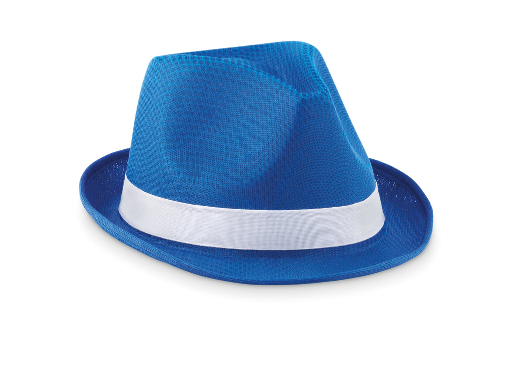 WOOGIE – Coloured polyester hat – Royal Blue