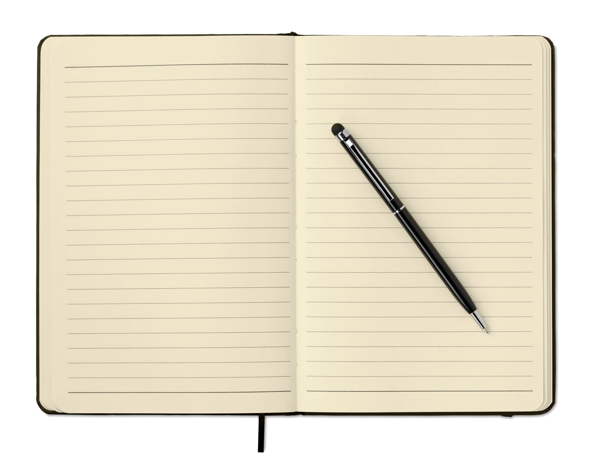 NEILO SET – A5 notebook w/stylus 72 lined – item picture open